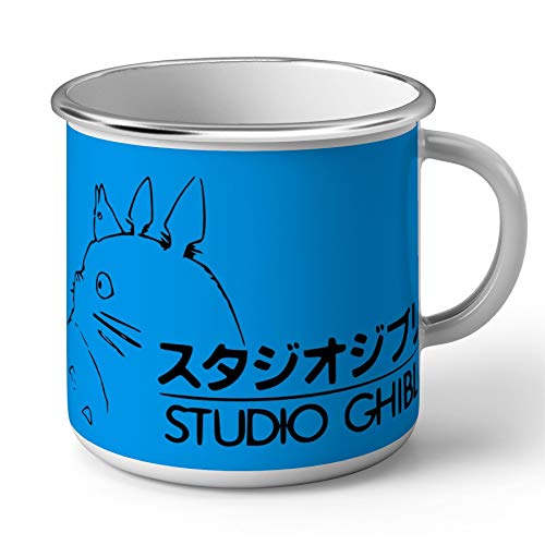 Tasse emailliert, Metall, Bild Manga Studio Ghibli Hayao Miyazaki Manga Anime Comics von French Unicorn