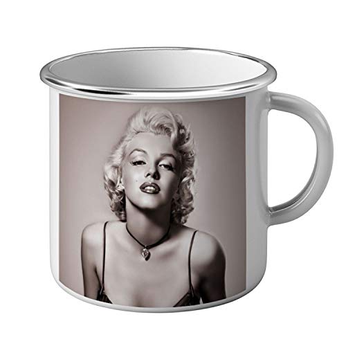 Tasse emailliert Metall Star berühmte Marilyn Monroe Kino Retro Vintage Schauspielerin 6 von French Unicorn