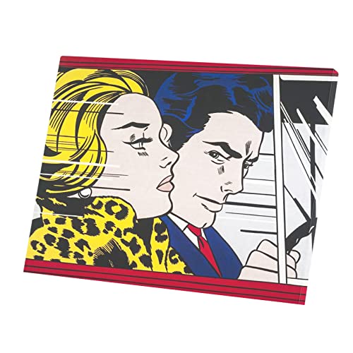 French Unicorn Roy Lichtenstein/Pop Art/Comics Leinwand-Kunstdruck in The Car 1963 (53 cm x 40 cm) von French Unicorn