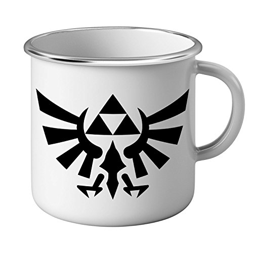 Zelda Tasse, emailliert, Symbol für Videospiele, Triforce Gaming von French Unicorn