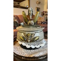 Americana Folk Servier Schale Von Bob Andersen Pottery Iowa von FrenchCountryGirl