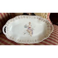 European Chic Victoria Austria Carlsbad Lady Waschtisch Tablett von FrenchCountryGirl