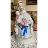 Madonna Mutter Maria Und Jesuskind Übertopf Vase von FrenchCountryGirl