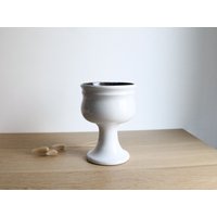 Vintage Strehla Ddr Keramik Übertopf Mit Braunem Innenleben von FrenchHomeVintage