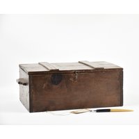 Antike Holzkiste, Fachaufbewahrungsbox Mit Deckel, Nähkasten, Werkzeugkasten, Vintage-Geschenkidee von FrenchTouchBoutique