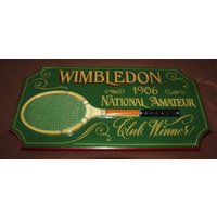 Tennis Wand Dekor Wimbledon Kunst Tennisschläger Tennis Wand Dekor Wimbledon Kunst Tennisschläger von FrenchVintageAntik