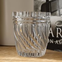 Kleine Geschliffene Glas Blumenvase Dekorative Vase Vintage Akzentvase Klarglasvase von FrenchVintageAntik