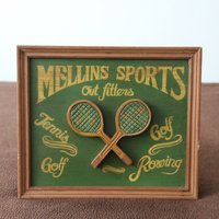 Tennis Zeichen Antike Kunst Wand Schild Geschenk Dekor Club Pub Bar von FrenchVintageAntik