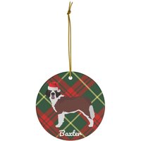 Bernhardiner Ornament | Geschenke Christbaumkugel Geschenk Papa von FrenchieDogMomCo