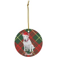 Bullterrier Ornament | Geschenk Personalisierte Weihnachtsbaum Dekoration Mama Dad von FrenchieDogMomCo