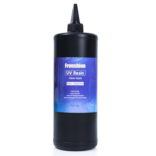 Frenshion 1KG UV-Harz, Klar, Flüssig, Super Crystal Clear Harz Kit für Schmuck, Casting, DIY Handwerk von Frenshion