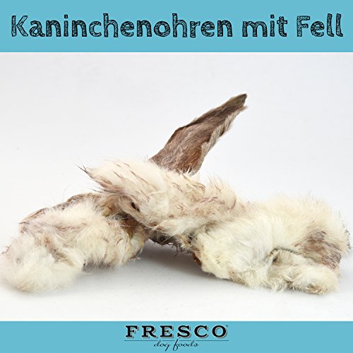 Fresco Dog Kaninchenohren mit Fell 500g von Fresco Dog