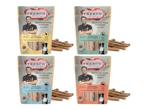 Fresco Die Martin Rütter Kaustange Multipack | Huhn, Ente, Rind & Kaninchen | 4 x 150g | kauen trägt zur allgemeinen Zahn- und Maulhygiene bei Fresco Die Martin Rütter Kaustange Multipack | Huhn, Ente, Rind & Kaninchen | 4 x 150g | kauen trägt zur allgemeinen Zahn- und Maulhygiene bei von Fresco