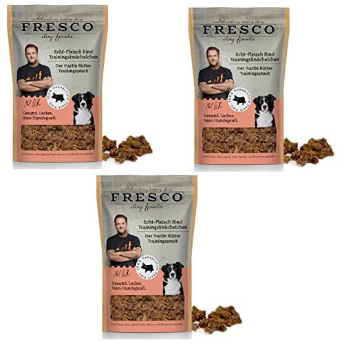 Fresco - Trainingsknöchelchen RIND für Hunde - Bundle - 3 x 150g von Fresco