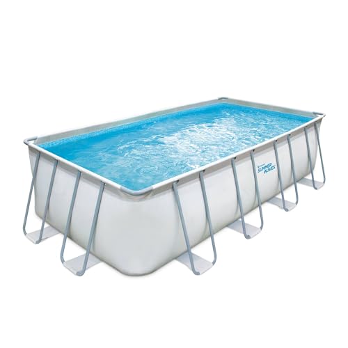 Frame Pool Elite 732 x 366 x 132 cm rechteck grau von Fresh-Pool