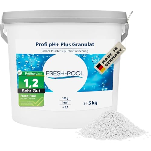 Fresh-Pool Profi pH+ Plus Granulat 5 kg - ph Heber Pool Granulat | ph Plus Pool Granulat | ph Wert Heber | ph+ Granulat | ph Granulat von Fresh-Pool