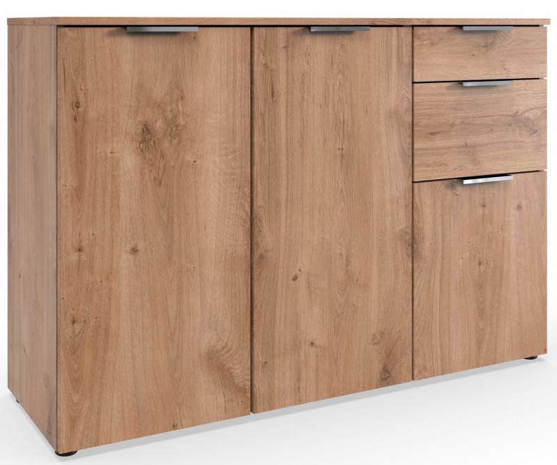 Wimex Kombikommode Level by fresh to go, 3-türig, mit 2 Schubladen und soft-close Funktion, 122cm breit von Wimex