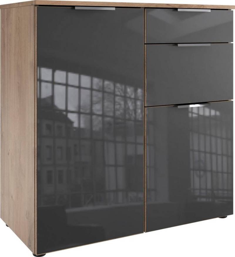 Wimex Kombikommode Level36 C by fresh to go, mit Glaselementen auf der Front, soft-close Funktion, 81cm breit von Wimex