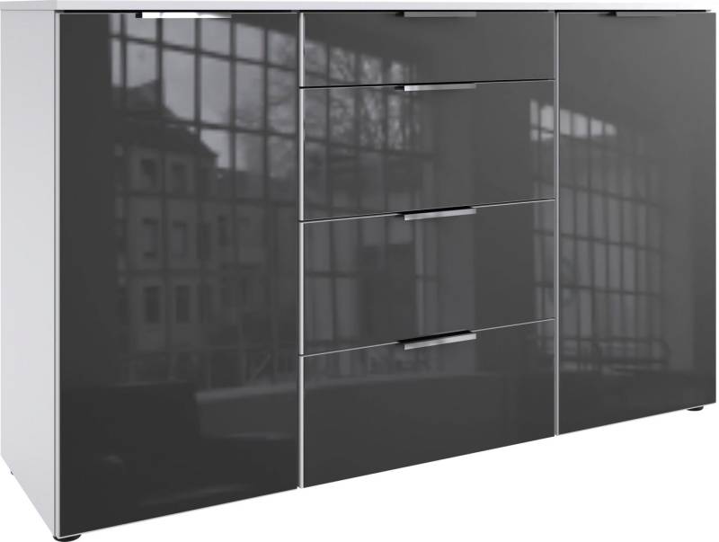 Wimex Kombikommode Level36 C by fresh to go, mit Glaselementen auf der Front, soft-close Funktion, 135cm breit von Wimex