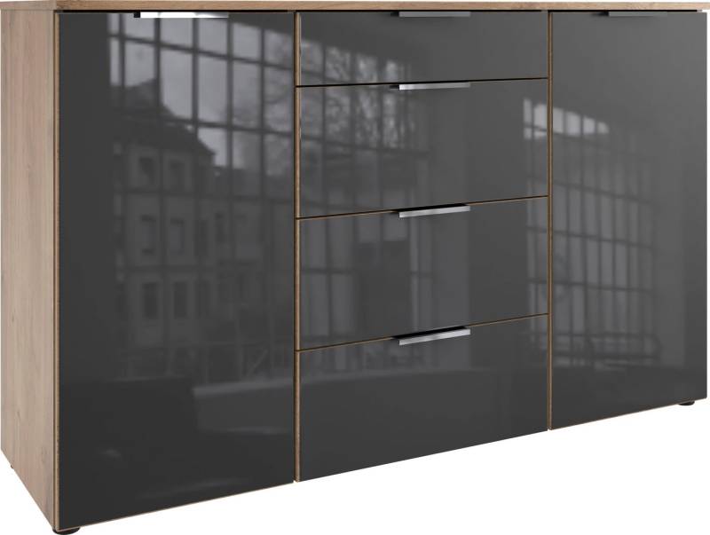 Wimex Kombikommode Level36 C by fresh to go, mit Glaselementen auf der Front, soft-close Funktion, 135cm breit von Wimex
