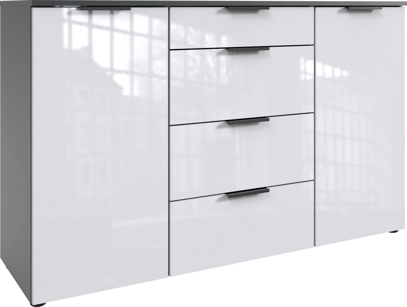 Wimex Kombikommode level36 D by fresh to go, mit lackierten Hochglanz-Fronten, soft-close Funktion, 135cm breit Wimex Kombikommode level36 D by fresh to go, mit lackierten Hochglanz-Fronten, soft-close Funktion, 135cm breit von Wimex