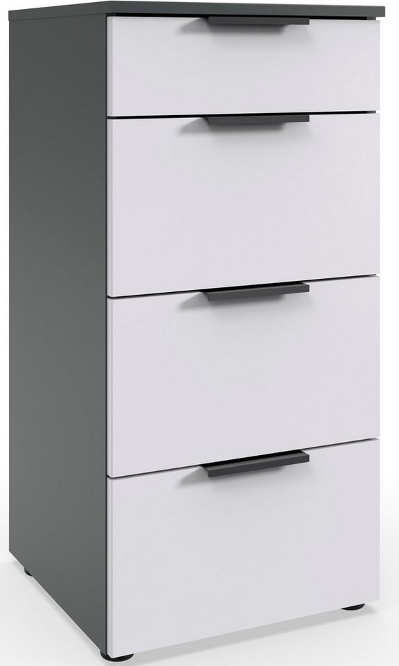Wimex Schubkastenkommode Level by fresh to go, 4 Schubladen mit soft-close Funktion, 41cm breit, 84cm hoch von Wimex