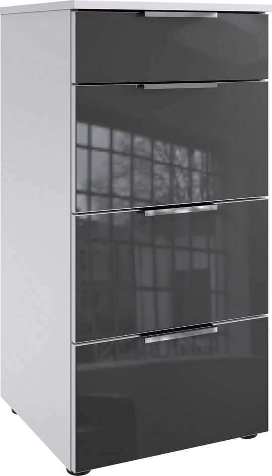 Wimex Schubkastenkommode Level36 C by fresh to go, mit Glaselementen auf der Front, soft-close Funktion, 41cm breit von Wimex