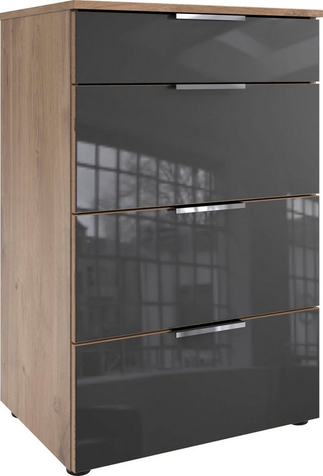 Wimex Schubkastenkommode Level36 C by fresh to go, mit Glaselementen auf der Front, soft-close Funktion, 54cm breit von Wimex