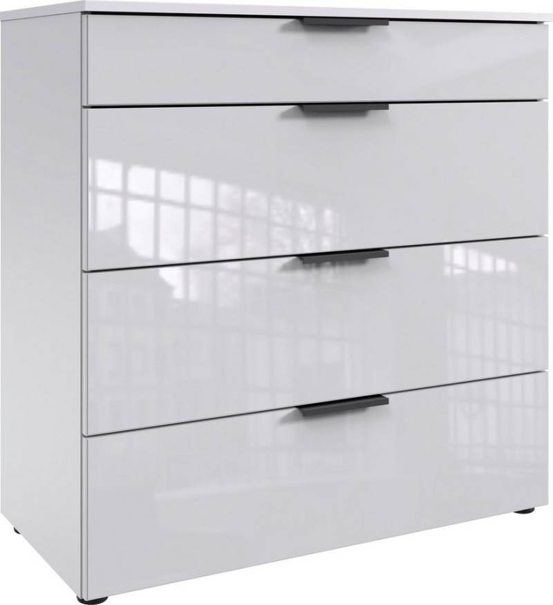 Wimex Schubkastenkommode Level36 black C by fresh to go, mit Glaselementen auf der Front, soft-close Funktion, 81cm breit von Wimex