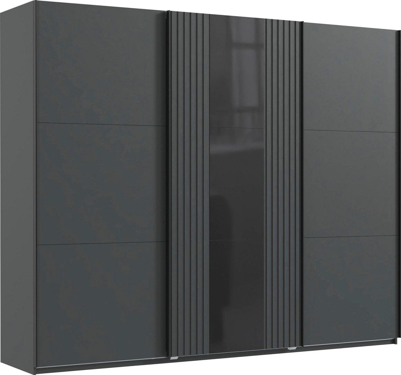 Wimex Schwebetürenschrank Atlanta by fresh to go mit Akustikpaneel Optik (3D Leisten), Lamelle von Wimex