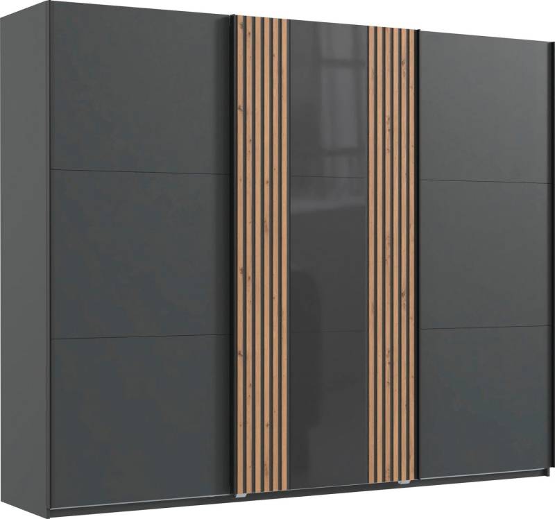 Wimex Schwebetürenschrank Atlanta by fresh to go mit Akustikpaneel Optik (3D Leisten), Lamelle von Wimex