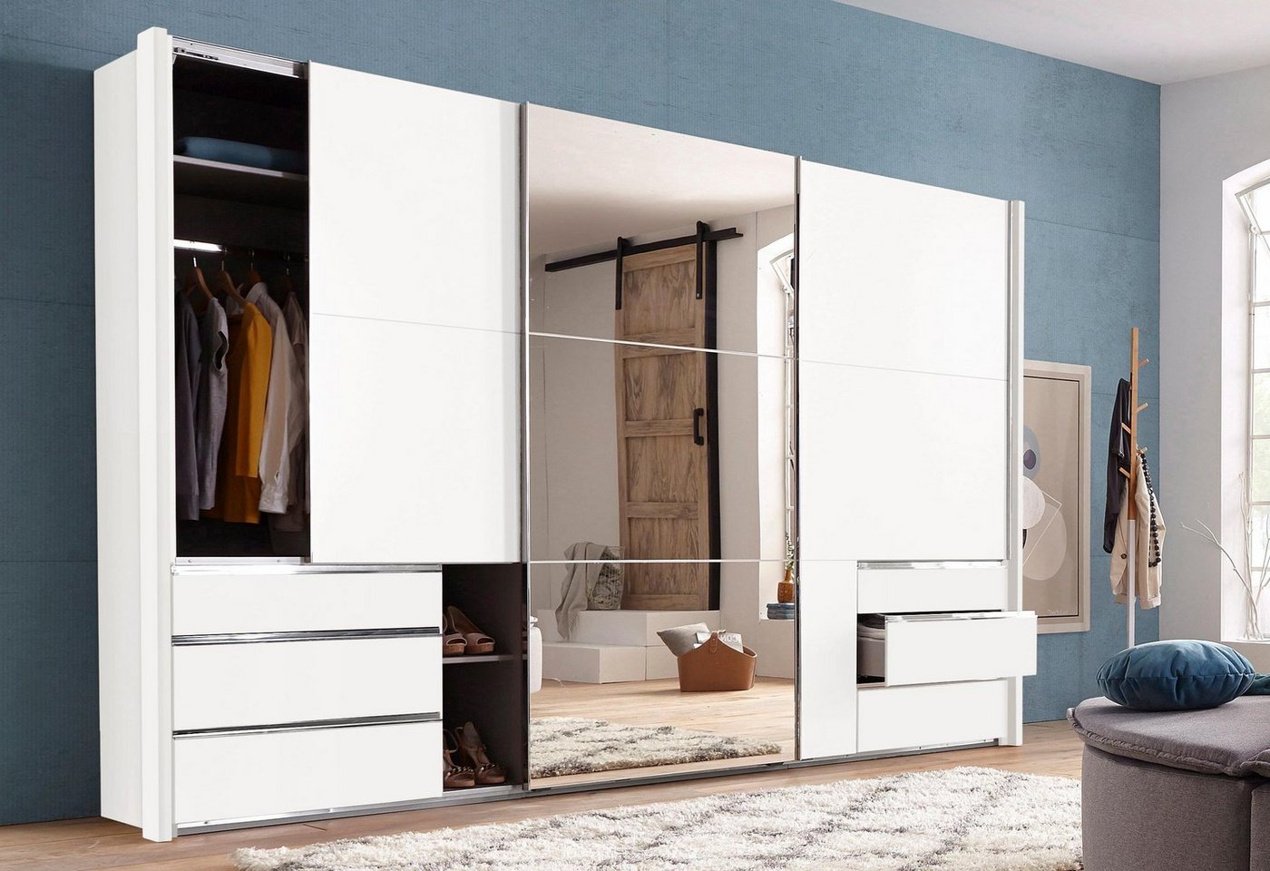Wimex Schwebetürenschrank Level by fresh to go jeweils mit einer Spiegeltür von Wimex