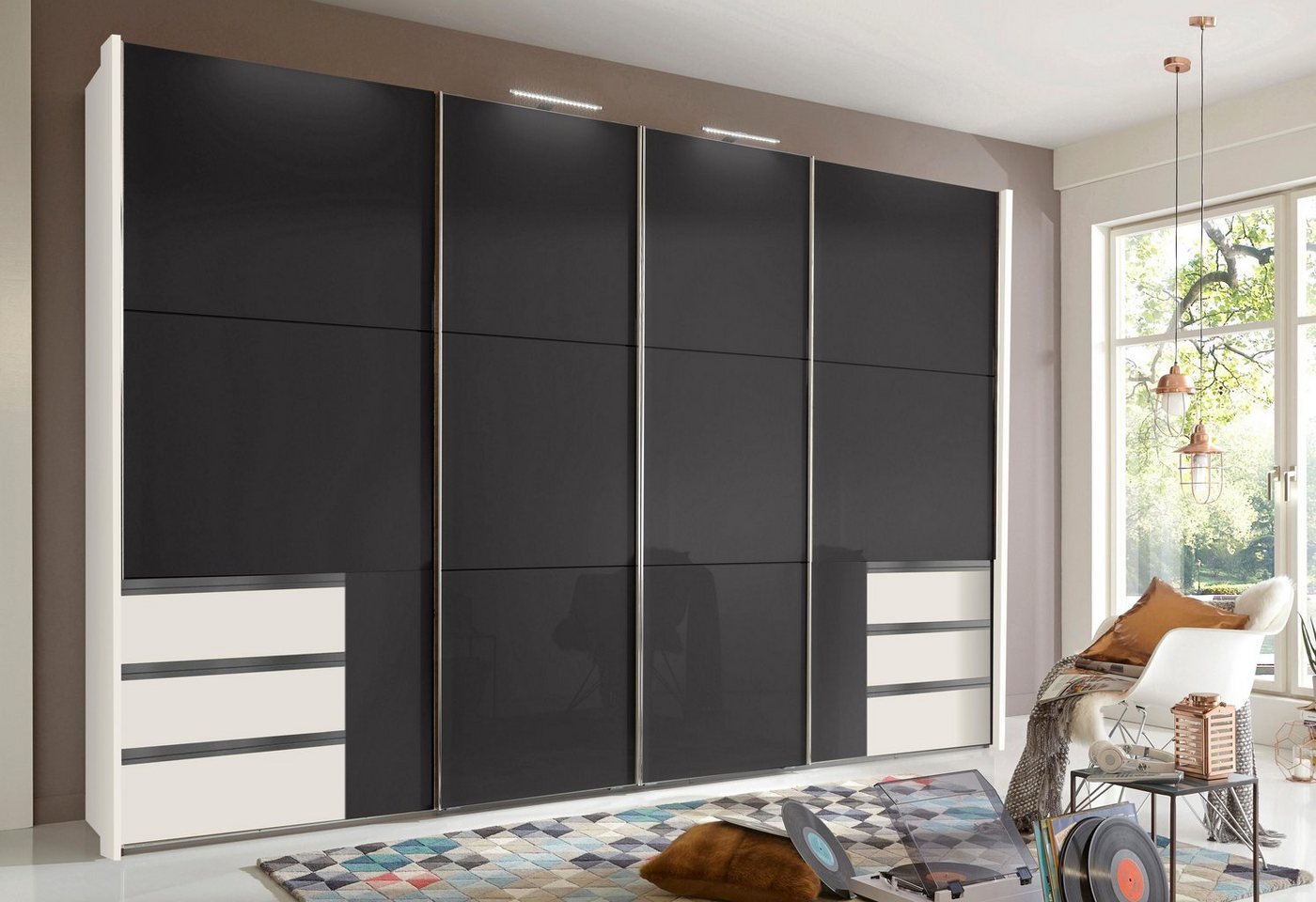 Wimex Schwebetürenschrank Level by fresh to go mit Glastüren und Synchronöffnung Wimex Schwebetürenschrank Level by fresh to go mit Glastüren und Synchronöffnung von Wimex