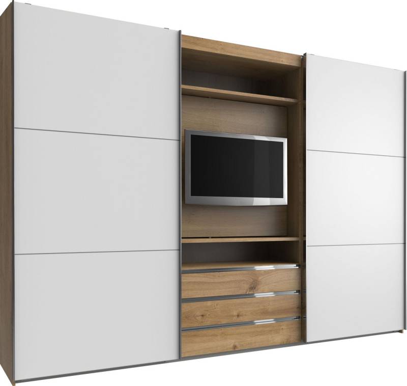 Wimex Schwebetürenschrank Magic by fresh to go tolles EXTRA: mit drehbarem TV-Element, mittig mit Schubladen von Wimex