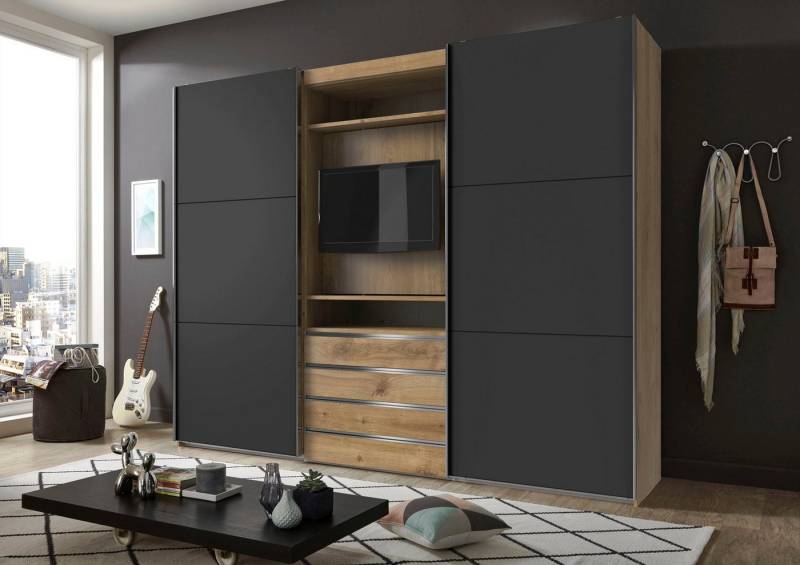 Wimex Schwebetürenschrank Magic by fresh to go tolles EXTRA: mit drehbarem TV-Element, mittig mit Schubladen Wimex Schwebetürenschrank Magic by fresh to go tolles EXTRA: mit drehbarem TV-Element, mittig mit Schubladen von Wimex