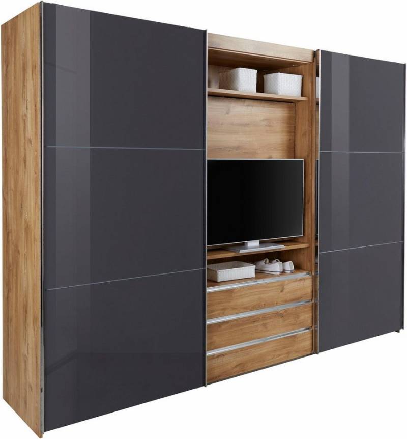 Wimex Schwebetürenschrank Magic by fresh to go tolles EXTRA: mit drehbarem TV-Element, Fronten aus Glas von Wimex