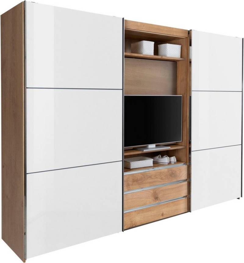 Wimex Schwebetürenschrank Magic by fresh to go tolles EXTRA: mit drehbarem TV-Element, Fronten aus Glas von Wimex