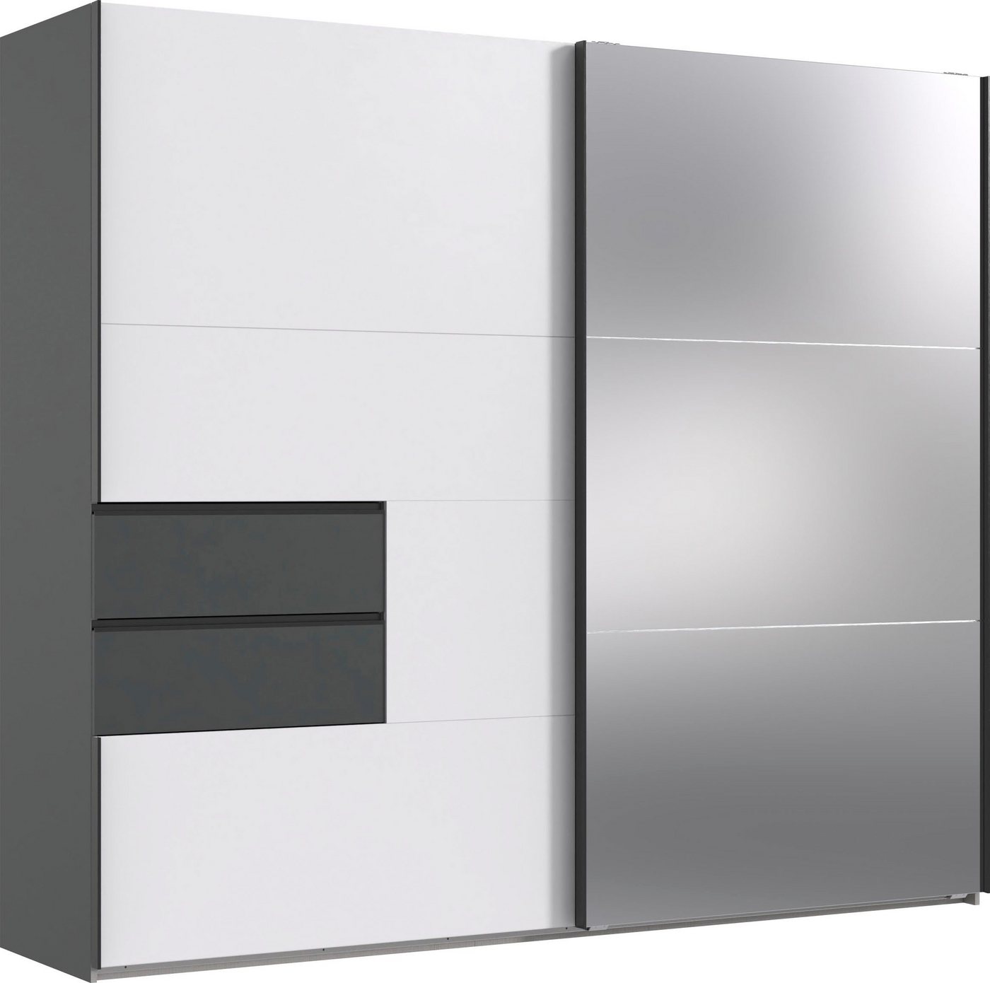 Wimex Schwebetürenschrank Palermo by fresh to go integrierte Schubladen in der Front mit Soft-close-Funktion von Wimex