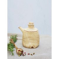 steingut Olivenöl Flasche, Keramik Flachmann, Essig Dekanter, Soja Soßen Cruet von FreshPottery