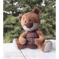 Trauerbär - Gewichteter Teddybär Säuglingsverlustgeschenk Erinnerungsteddybär Fehlgeburt Benutzerdefinierter Trauerfall von FreshStartHandmade