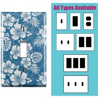 Wandschalter Teller, Aloha Hawaii Blumen Design Muster, Toggle/Decora Auslass Dekorative Licht Abdeckung Wandschalter Teller, Aloha Hawaii Blumen Design Muster, Toggle/Decora Auslass Dekorative Licht Abdeckung von Freshandstylish