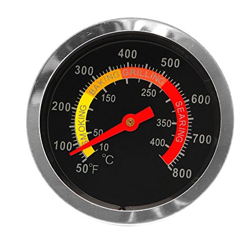 Freshsell Edelstahl BBQ Smoker Grill Thermometer Temperaturmesser 10-400℃ von Freshsell