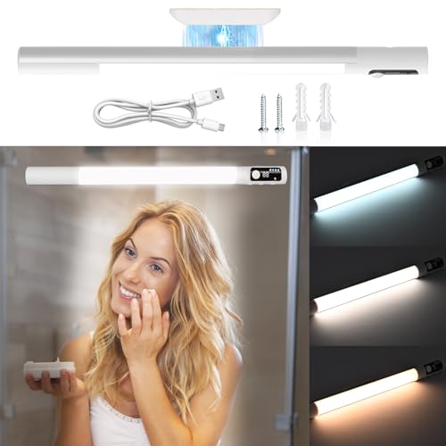 Fresum LED Schminklicht, Tragbare Schminkleuchte Dimmbar Schminktisch lampe Schminklampe Spiegellampe Schminktisch Beleuchtung Spiegelleuchte Spiegellicht Lampe Tageslicht von Fresum