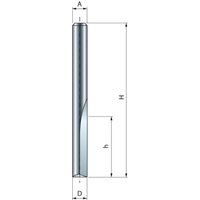 Zweischneidiger gerader Bohrer Freud 4 H15,8/44,5 Q8 Z2 - F03FR01421 -04-10108P von Freud