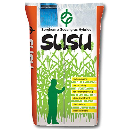 SUSU Sorghum x Sudangrashybride 15 kg Sudangras Zwischenfrucht Biomasse Biogas von Freudenberger