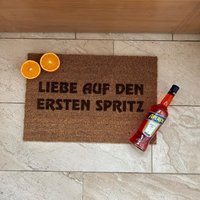 Fußmatte Kokos "Liebe Auf Den Ersten Spritz" von Freudenbringerbyetsy