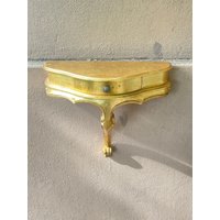 Wandtisch Wandkonsole Demi-Lune Mit Schublade von FreudenhausvonSu