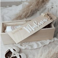 Personalisierte Kerzenbox Mit Name Für Taufkerze/Kommunion Konfirmation von Freudenkaefer