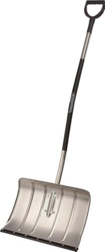 Freund 2000528 Ergo Aluminium-Schneeschieber 50 cm mit Thermoflexkunstoffkante und ergonomischen Aluminiumstiel 130 cm mit D-Griff von Freund Victoria