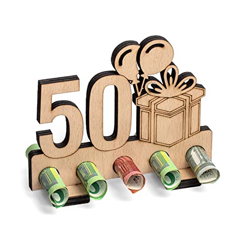 Freutopia Geldgeschenke Verpackung für Geburtstag, Jubiläum - originelle Verpackungen für Geldgeschenke, kreative Jubiläumsgeschenke, witzige Geschenkideen, Geschenk für Männer und Frauen (50) von Freutopia